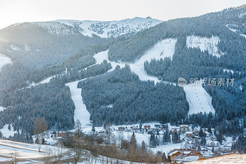 奥地利的冬季滑雪胜地Bad Kleinkirchheim